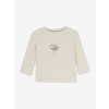 Beige t-shirt met schaapje - Sjeba egret